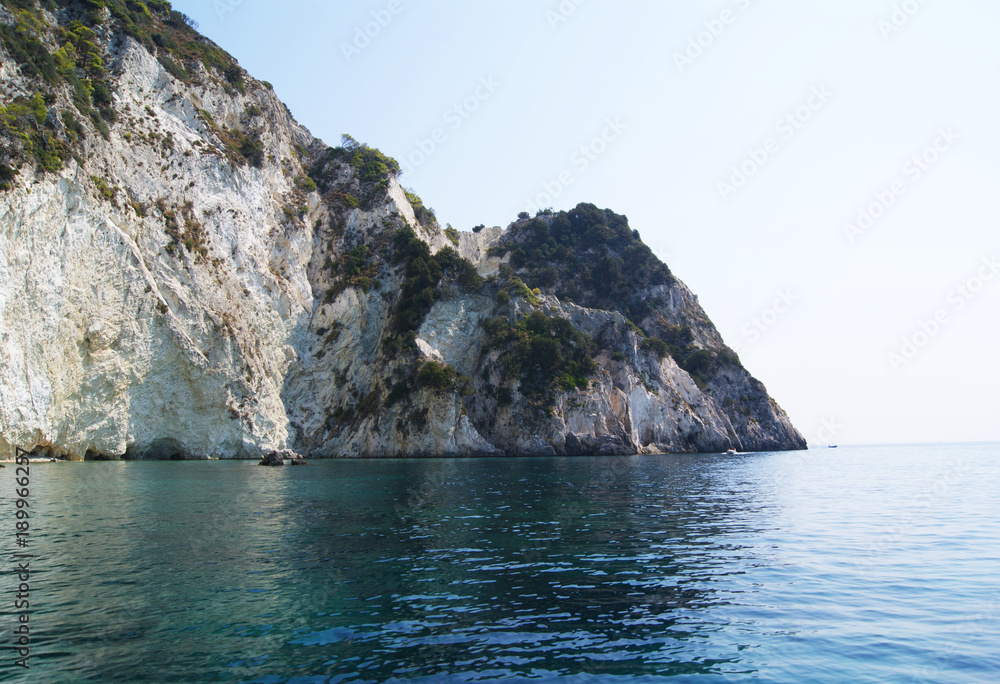 White cliffs on Ionian sea