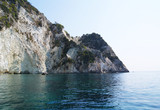 White cliffs on Ionian sea