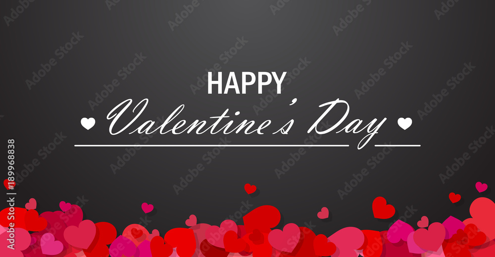 Naklejka premium Valentine's day vector background