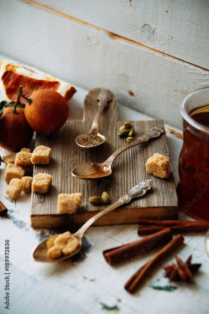 Fototapeta premium Christmas mulled wine. Merry christmas.