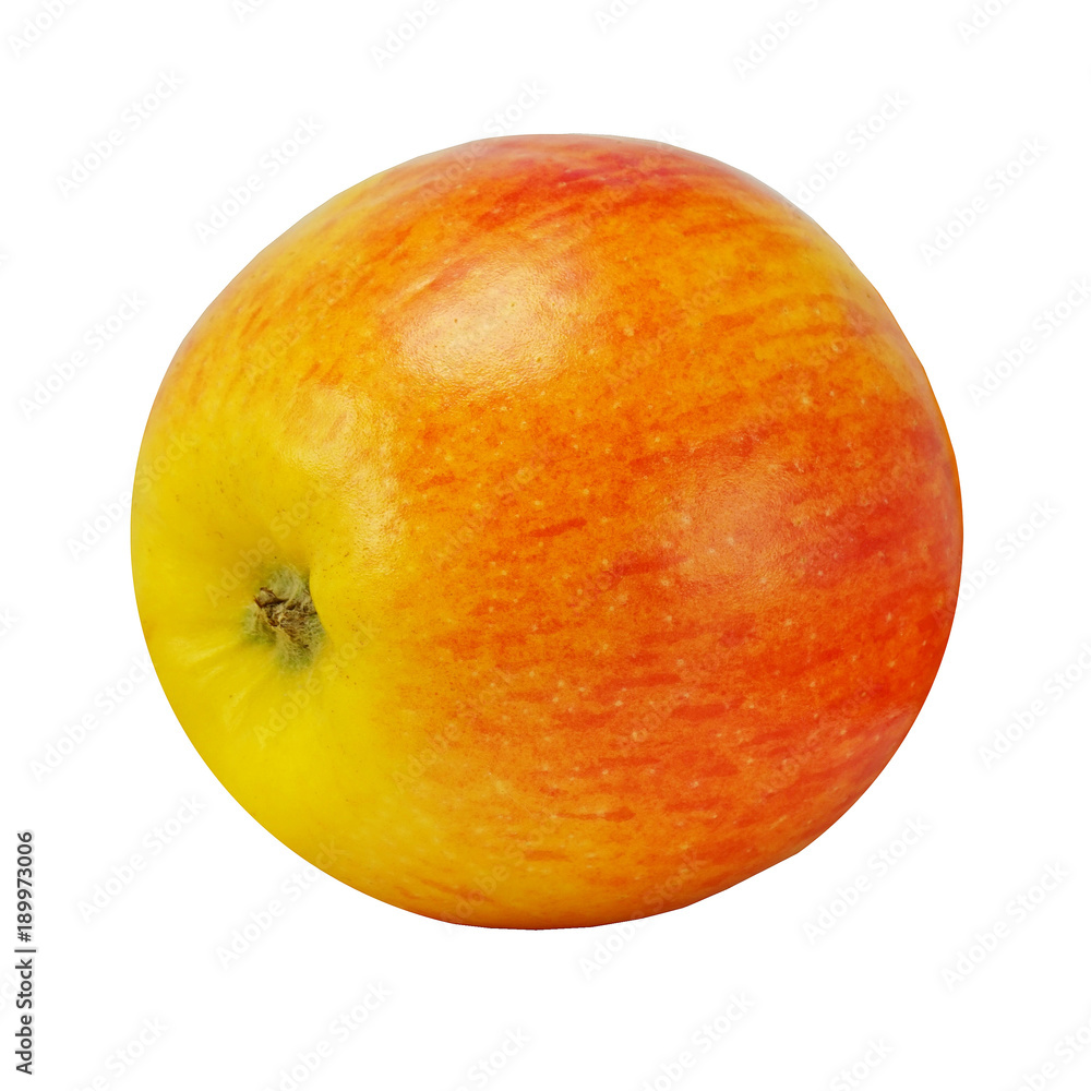 Obraz premium Apple red with yellow Round