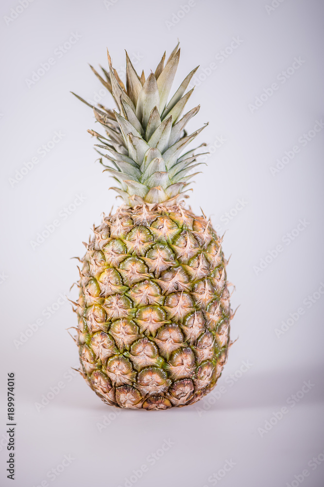 pineapple on white background pineapple on white background