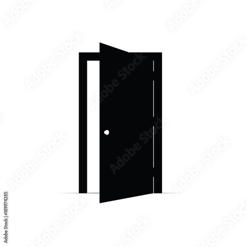 door open icon vector