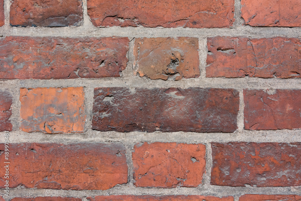 Obraz premium Old Red Brick wall