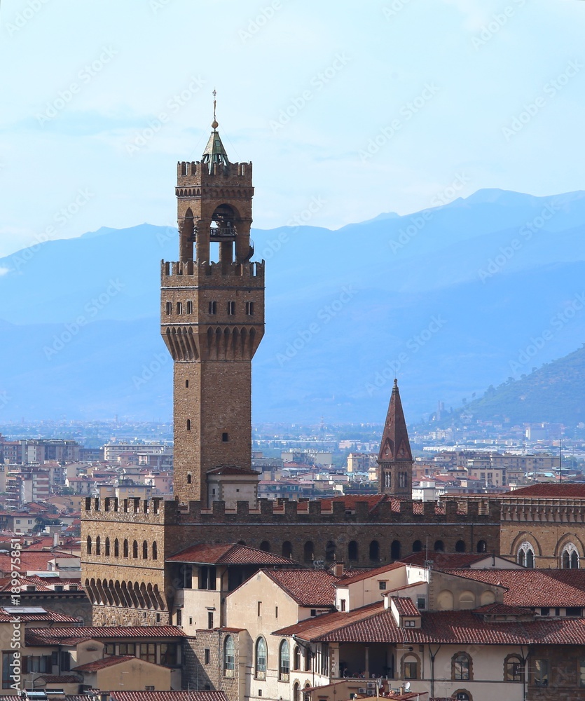 Ancient Monumet called PALAZZO VECCHIO in Florence In Italy