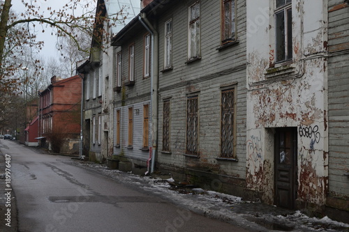 different buildings in Riga area