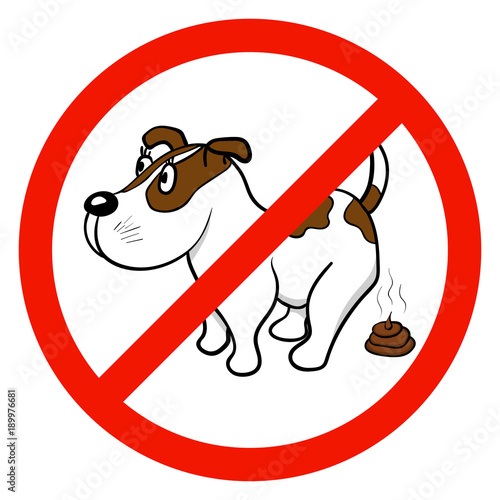 A sign that forbids walking with dogs