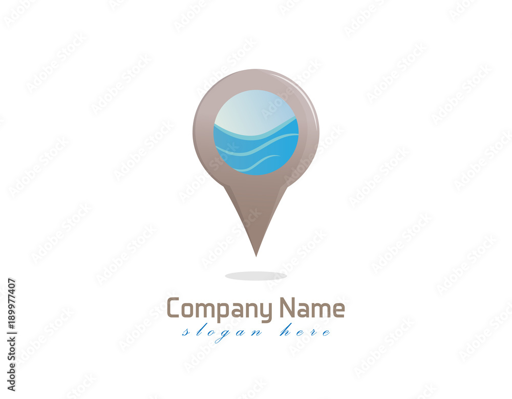 Point geo location logo