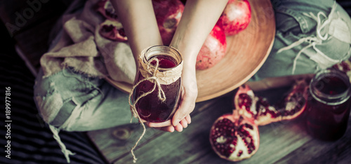 healthy eating pomegranate juice
