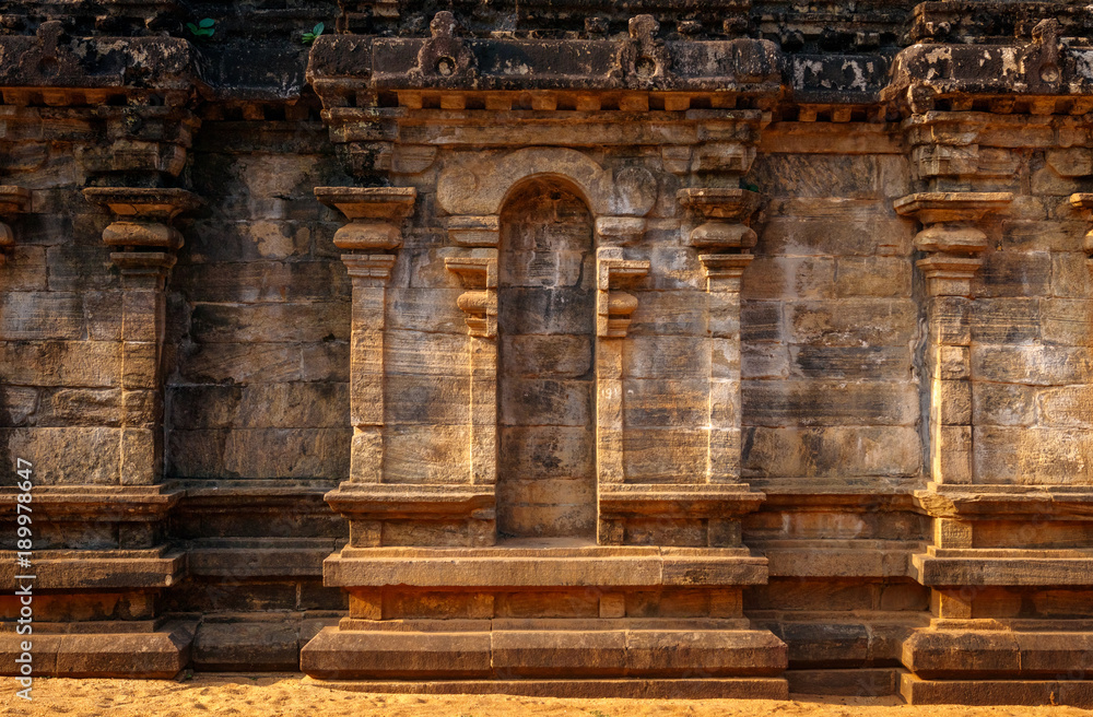 Detail of building in Unesco ancient city of Polonnaruwa, Sri Lanka