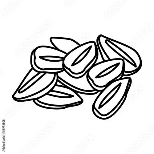 Oat flakes isolated icon vector illustration graphic design