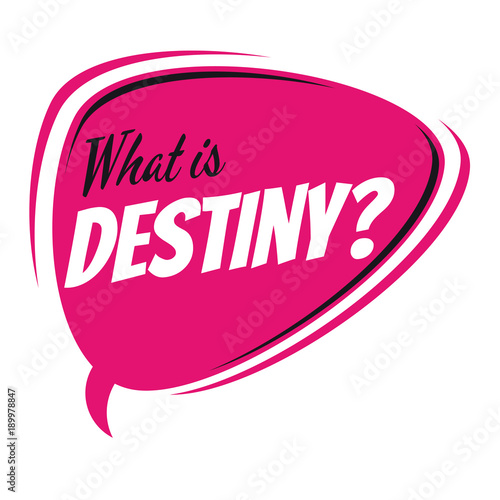 what is destiny retro speech bubble