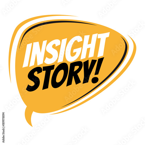 insight story retro speech balloon