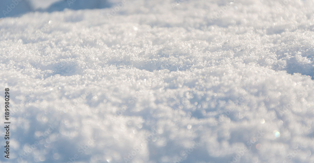 Texture of white snow sparkling in the sun. Background of snow Texture of white snow sparkling in the sun. Background of snow