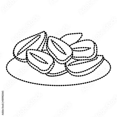 Oat flakes isolated icon vector illustration graphic design