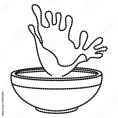 Oat splash bowl icon vector illustration graphic design