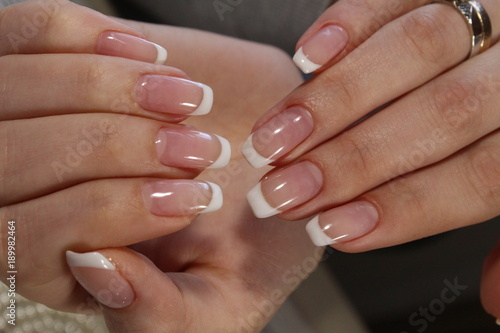 gentle French manicure