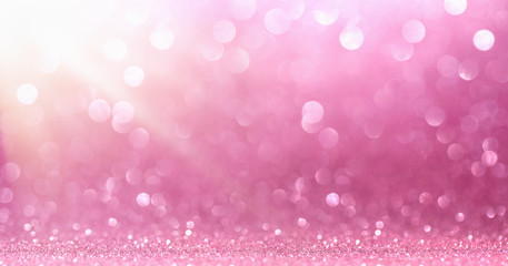 Pink Glitter With Sparkle