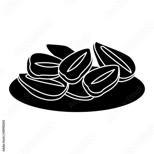Oat flakes isolated icon vector illustration graphic design