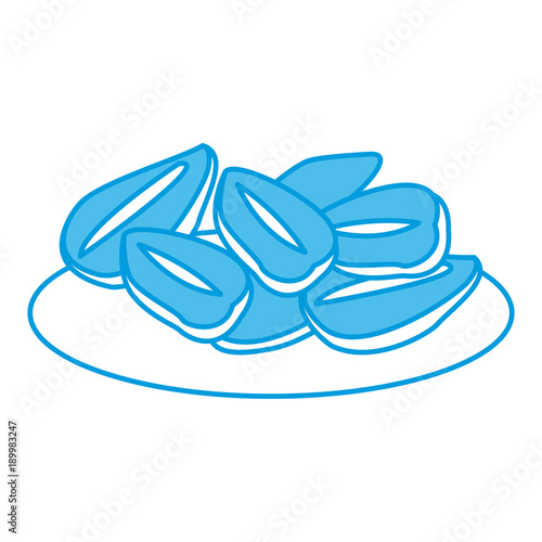 Oat flakes isolated icon vector illustration graphic design
