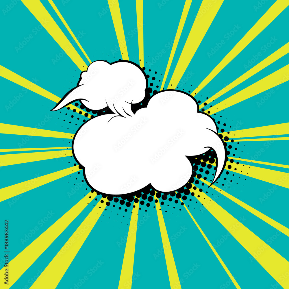 Retro Speech Bubble, Shadow of a Speech Bubble in the Form of Dots, Dialog , Vector Illustration Retro Speech Bubble, Shadow of a Speech Bubble in the Form of Dots, Dialog , Vector Illustration
