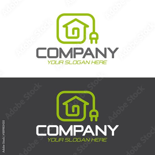 Logo casa con risparmio energetico
