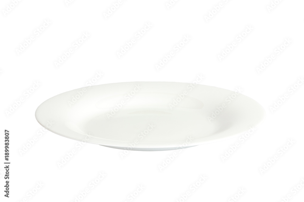 Empty plate isolated on a white background Empty plate isolated on a white background
