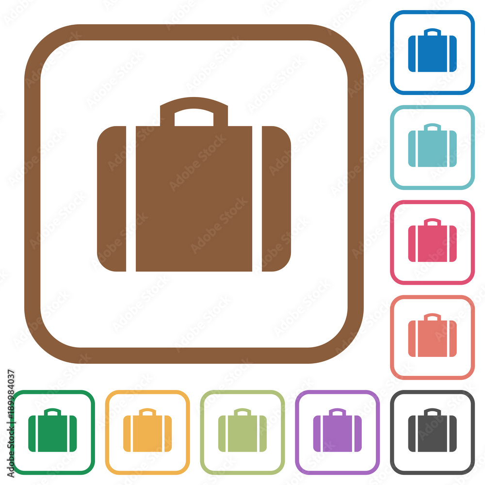 Suitcase simple icons Suitcase simple icons