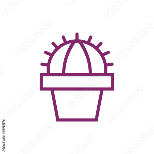 Kaktus - Icon, Symbol, Piktogramm, Bildmarke, grafisches Element - violett - Web, Druck - Vektor