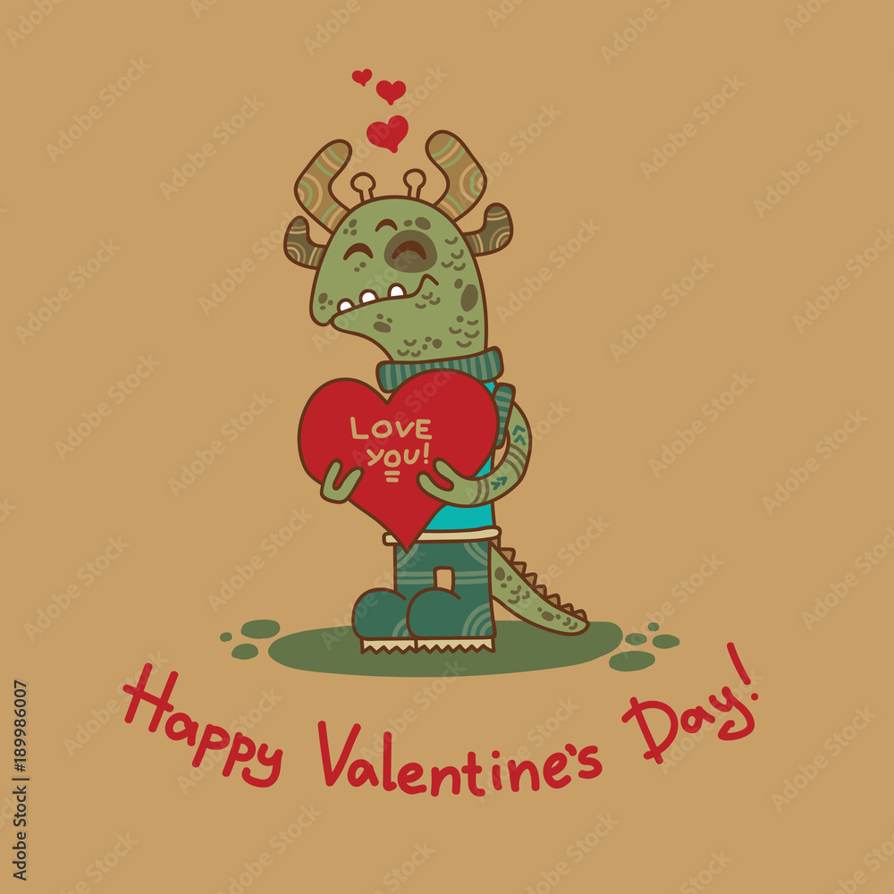 Craft doodle tribal greeting card with alien. Craft doodle tribal greeting card with alien.