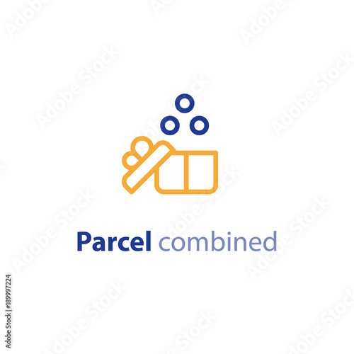 Shipping options, shipment services, combined parcel parameters