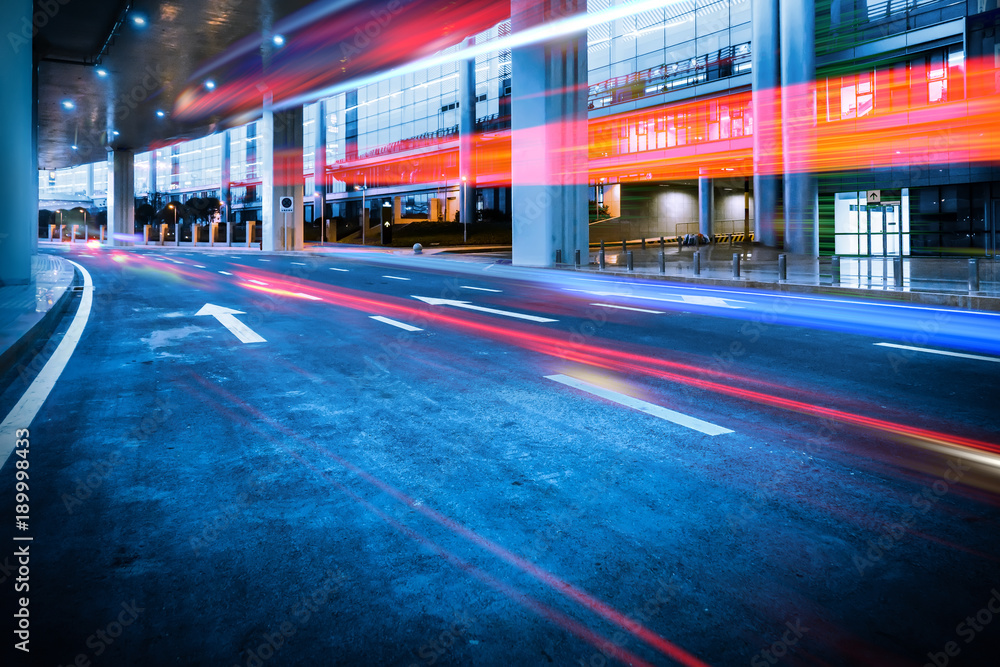 abstract image of blur motion of cars on the city road at night abstract image of blur motion of cars on the city road at night