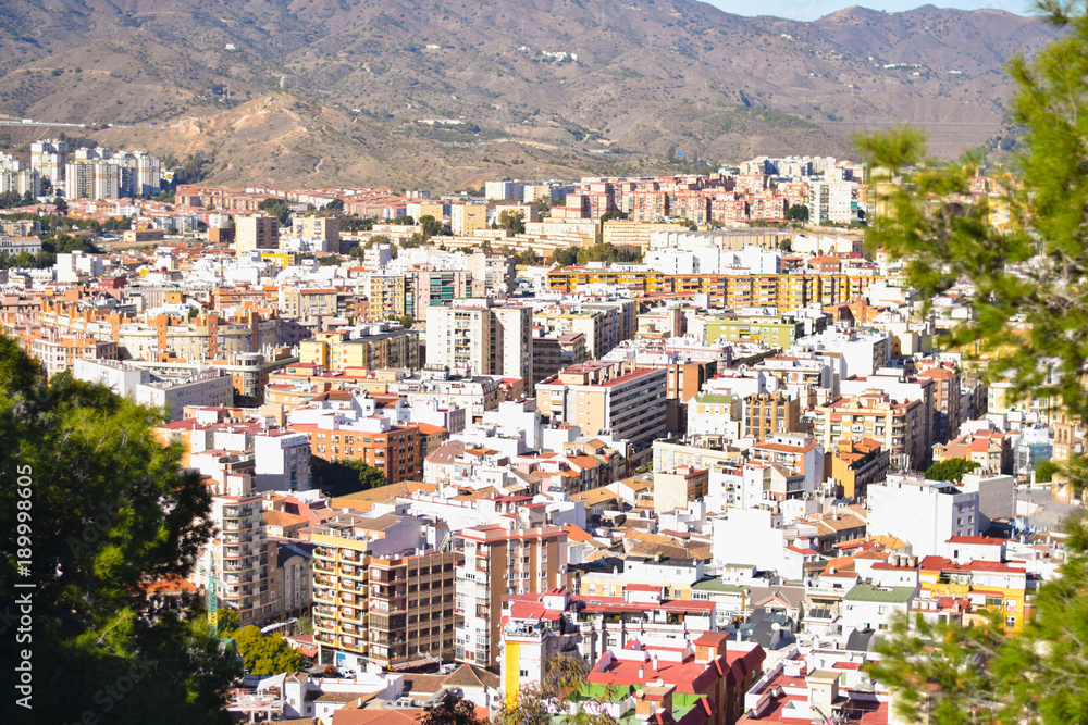Vista de Málaga desde la Alcazaba