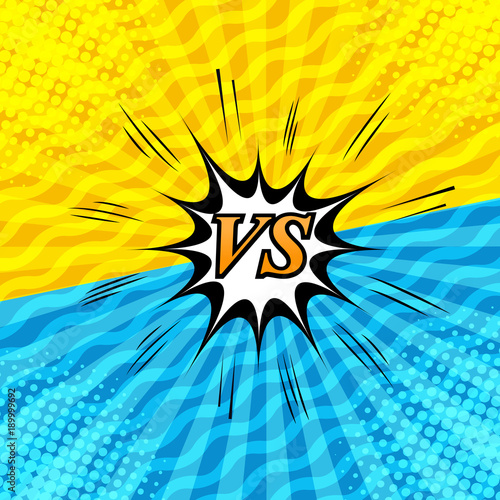 Comic rivalry and dueling background