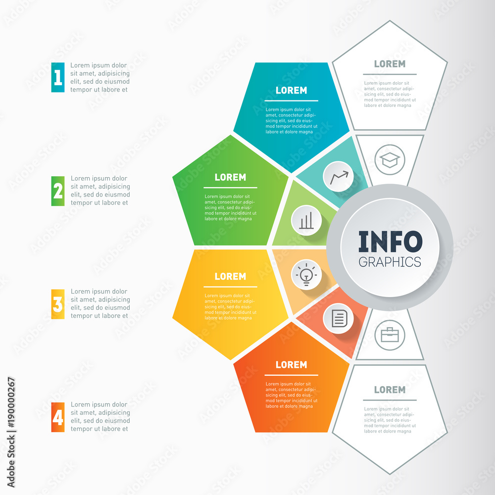 Business presentation concept with 4 options. Vector infographic of technology or education process with 4 parts. Web Template of a info graphics, chart, diagram on light background. Annual report. Business presentation concept with 4 options. Vector infographic of technology or education process with 4 parts. Web Template of a info graphics, chart, diagram on light background. Annual report.