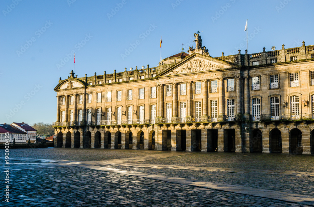 Fototapeta premium Santiago de Compostela. Square of Obradoiro