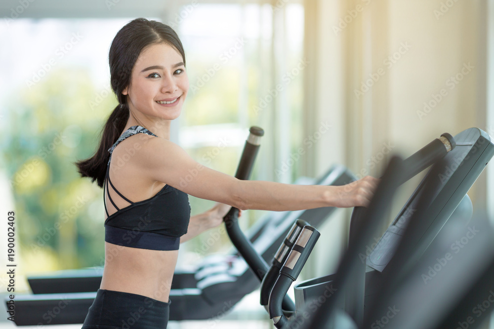 Woman hapiness when exercise. Woman hapiness when exercise.