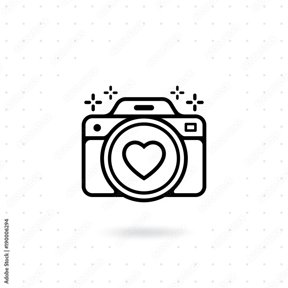 Camera icon. Vector for web and mobile applications. Photo camera