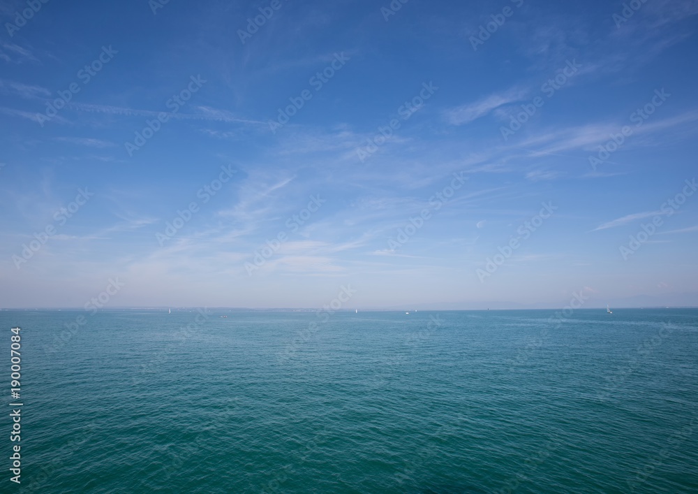 Landscape of the Lake Constance in Switzerland in summer