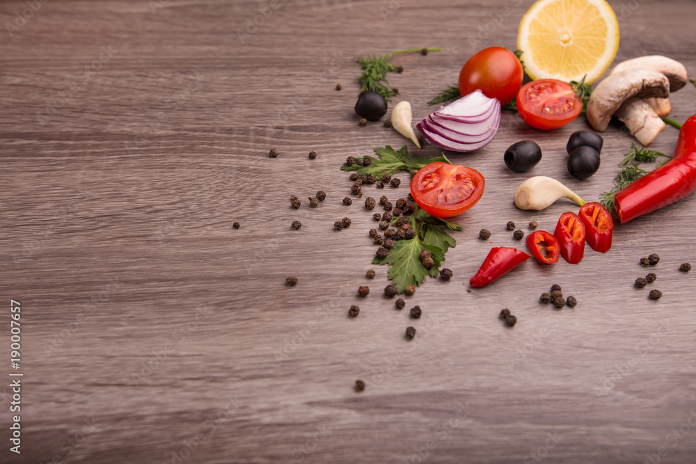 Healthy food background / studio photo of different fruits and vegetables on wooden table. Copy space. High resolution product
Healthy food background / studio photo of different fruits and vegetables on wooden table. Copy space. High resolution product