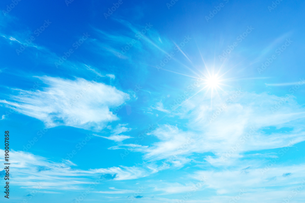 Blue sky with white clouds Blue sky with white clouds