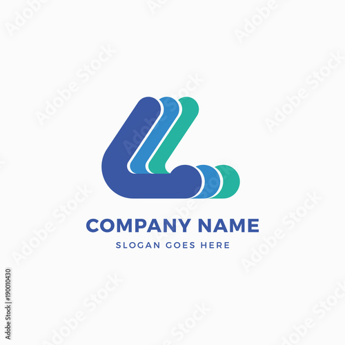 Colorful L Letter Logo Design