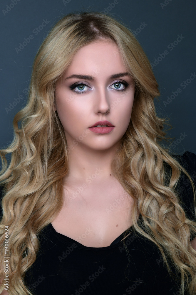 Photo of a beautiful young blond woman