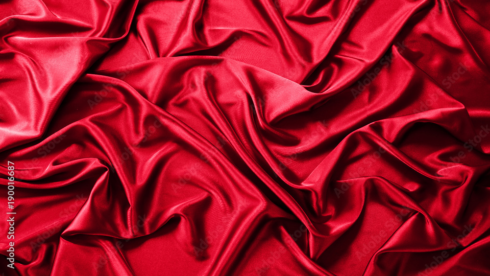 Texture of red silk satin Texture of red silk satin