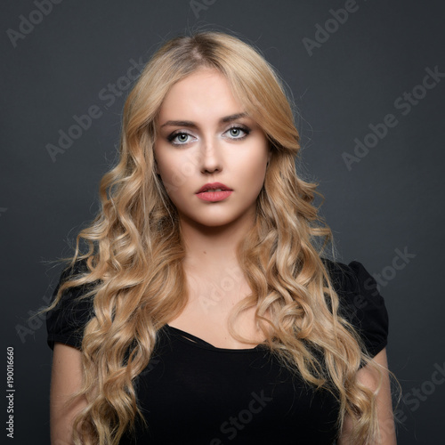 Photo of a beautiful young blond woman