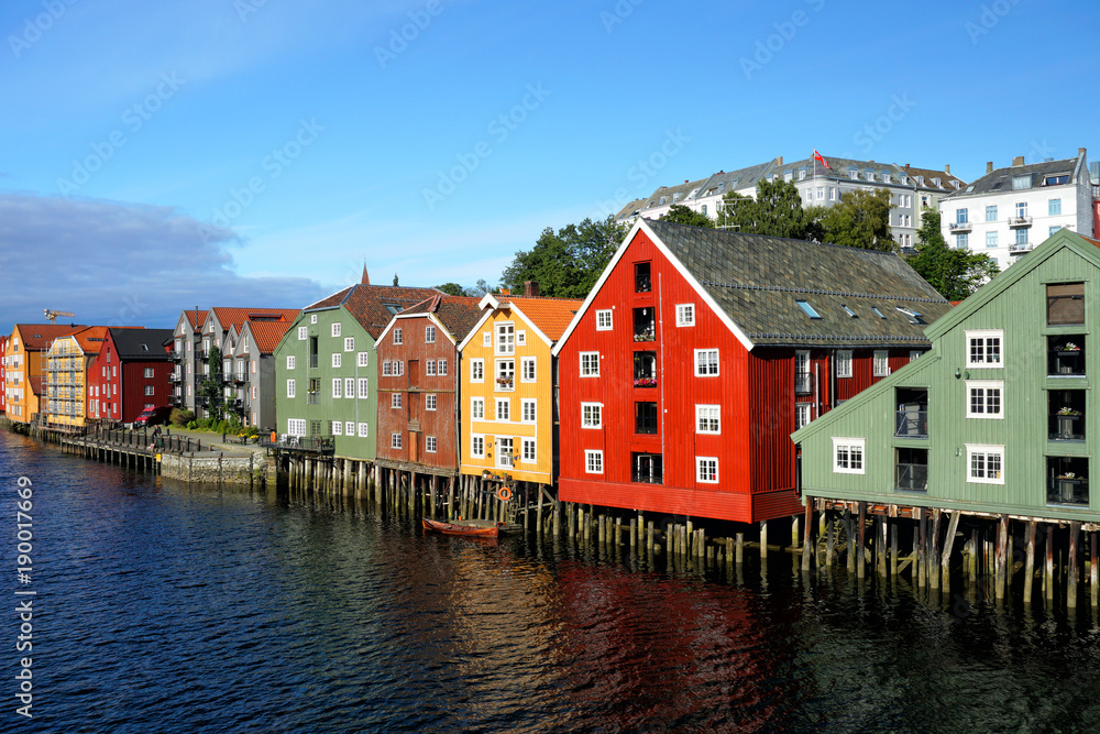 Colored houses in Trondheim
