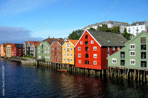 Colored houses in Trondheim