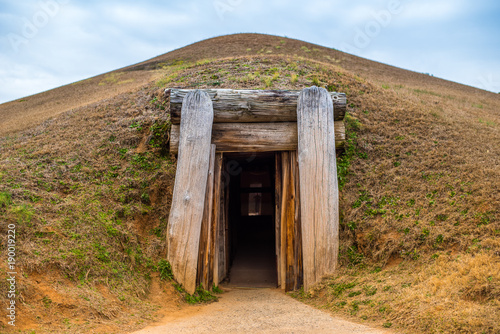 Native American Earth Lodge in Mountain 