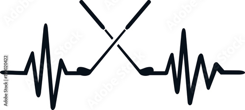 Golf heartbeat line