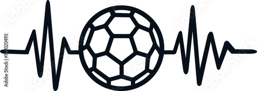 Handball heartbeat line